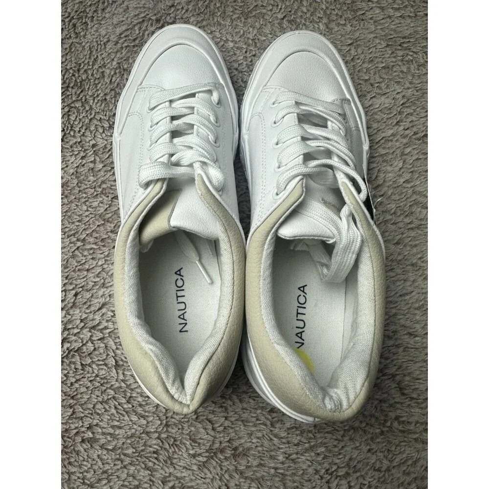 Nautica Lambie Women’s Size 9 White/Bone Sneakers NWT Read Description - Picture 6 of 16